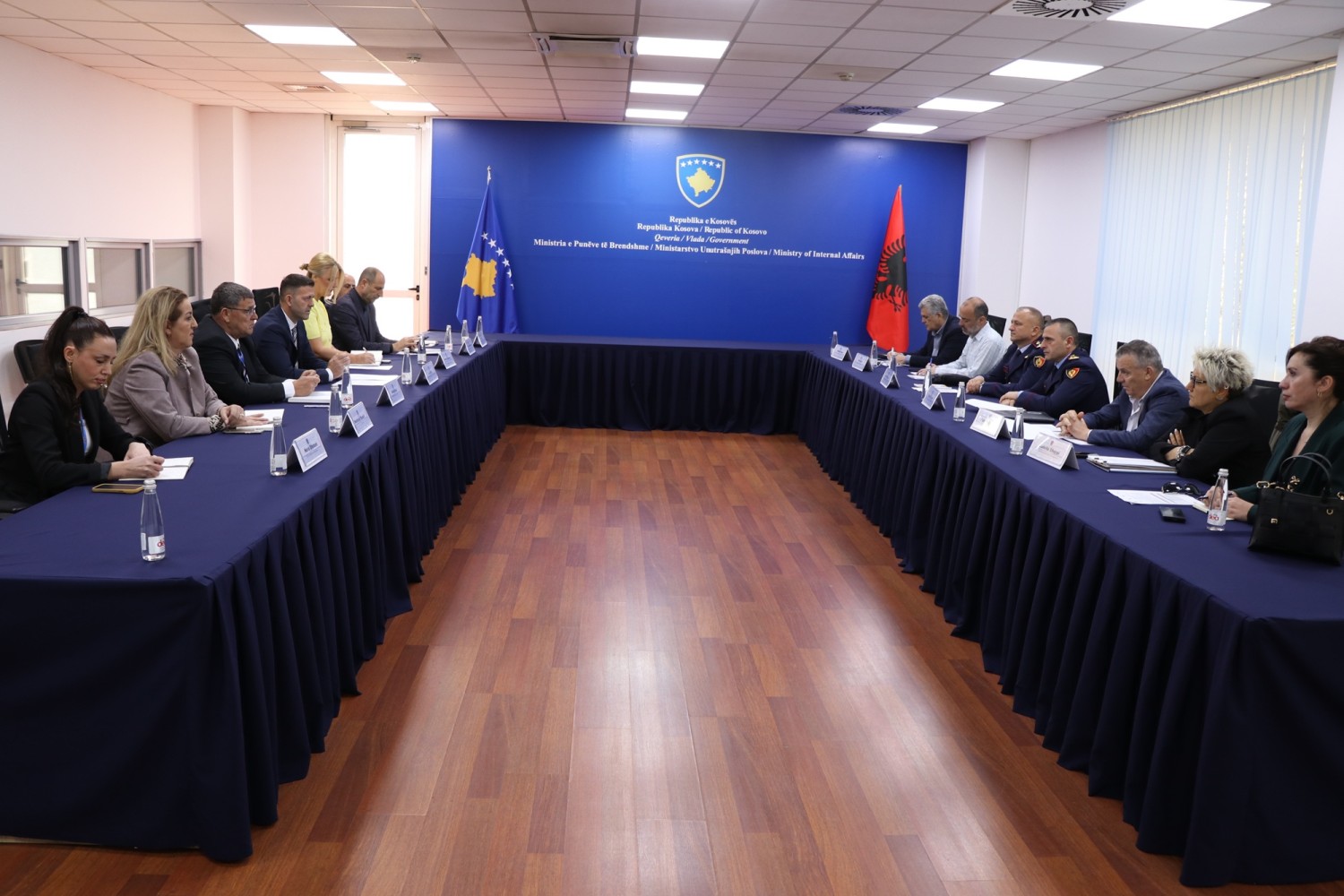 MPB pret në vizitë delegacionin shqiptar për shkëmbim përvojash në  fushën e menaxhimit të kufijve